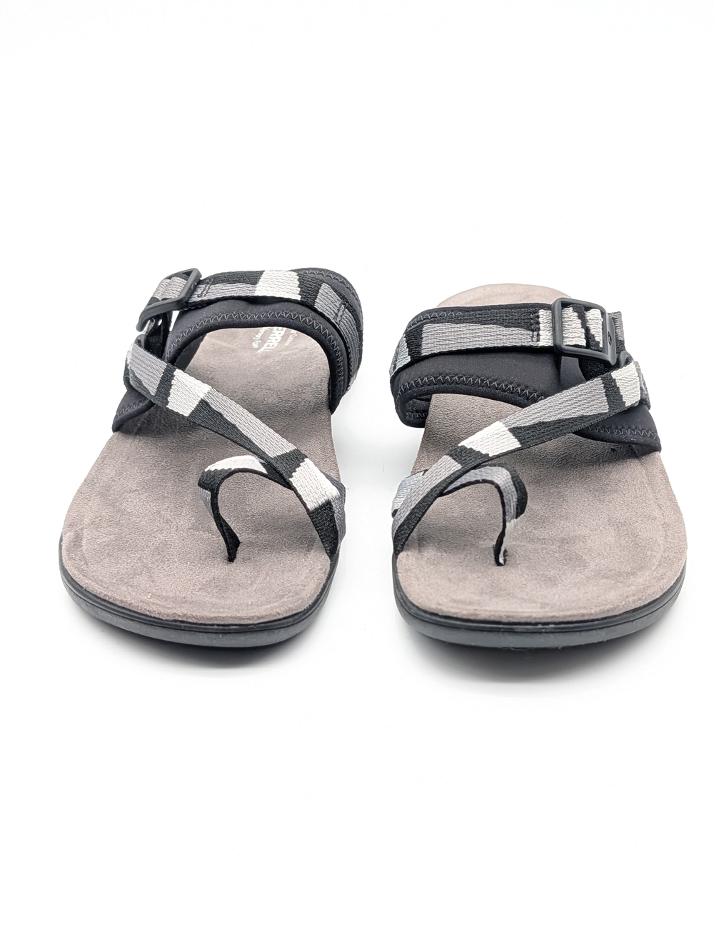 Merrell District 3 Wrap Web Slide Sandals J004750 Black Gray Womens Size 9